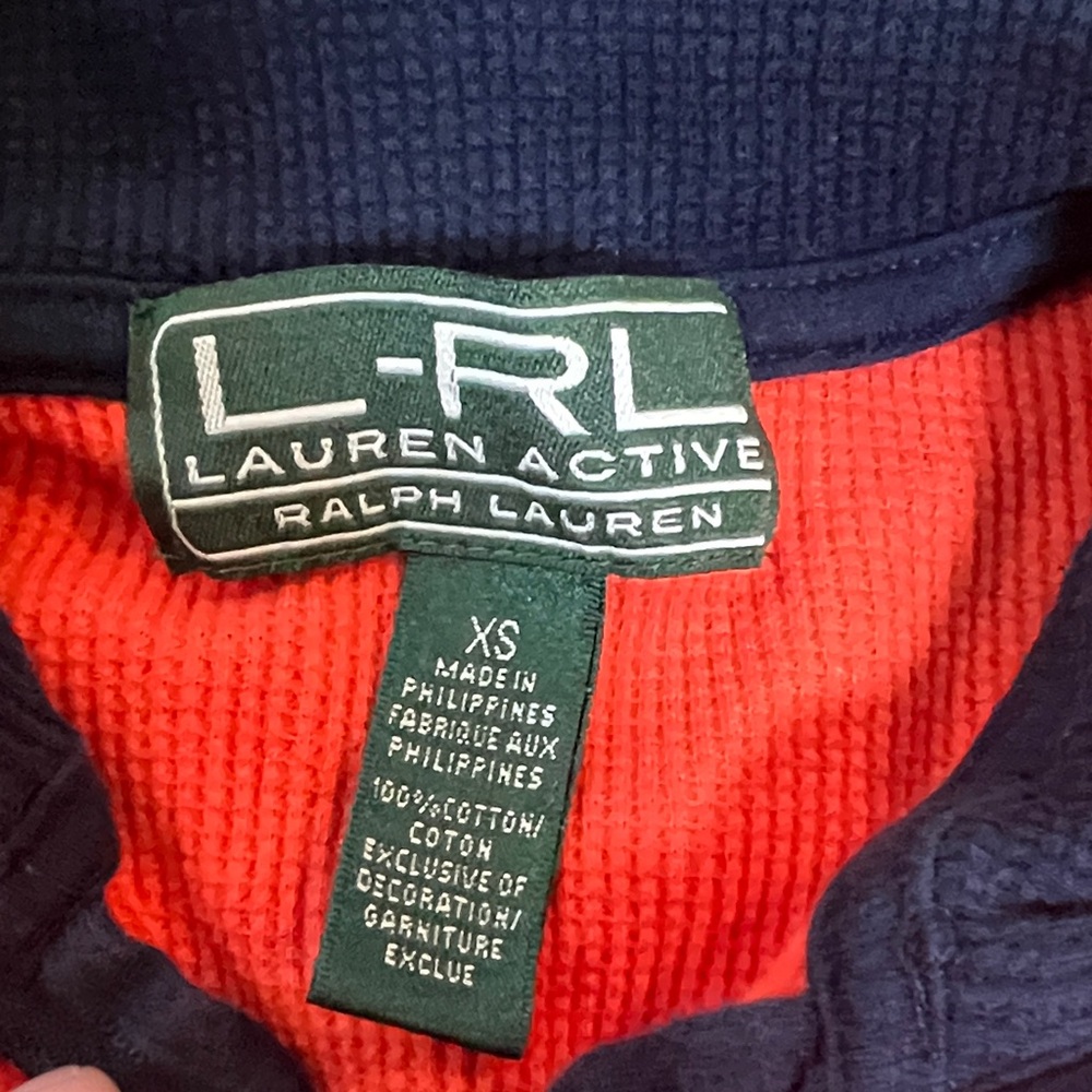 Ralph Lauren Active - Orange Quarter-Zip Women's Top - XS 🧡 - Picture 2 of 7